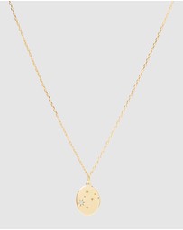 Luna Rae - Solid Gold - Stars of Gemini Diamond Necklace