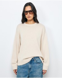 AERE - Nola Oversized Cashmere Blend Knit Jumper