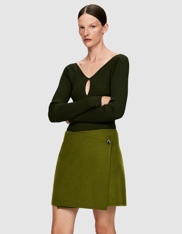 ARKET - Double Wool-Blend Skirt