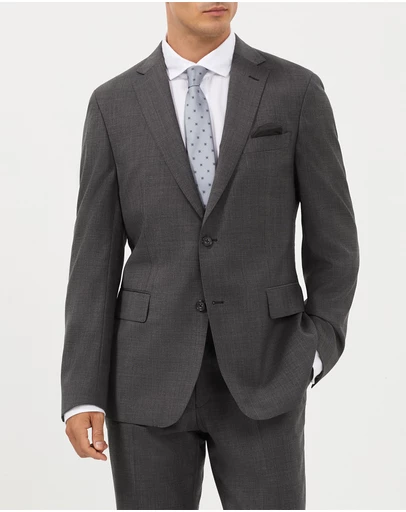 Van Heusen - Wool Blend Glen Check Suit Jacket