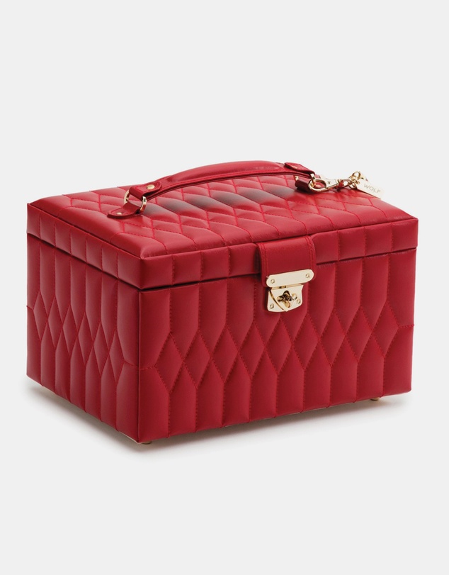Wolf - Wolf Caroline Medium Jewellery Case Red