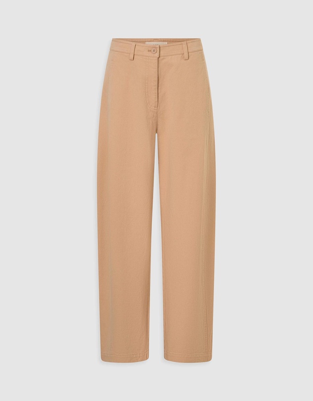 Oroton - Barrel Twill Leg Pants