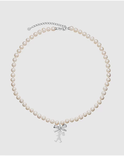 Karen Walker - Girl with a Bow & Pearl Necklace
