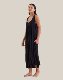 Papinelle - Kate Modal Soft Pleat Front Maxi Nightie