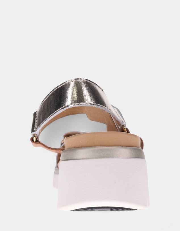 Mia Vita - Candice Sandal - Soft Gold/Silver Multi