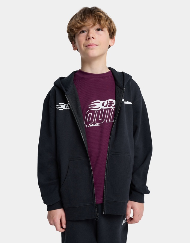 Quiksilver - Boys 8 to 16 Mercury Trident Zip Up Hoodie