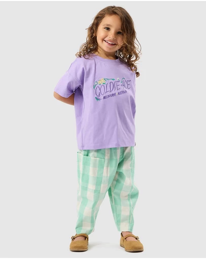 Goldie + Ace - Lightweight Gingham Kit Pocket Pants - Babies-Kids