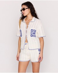 MINKPINK - Avalon Crochet Shirt
