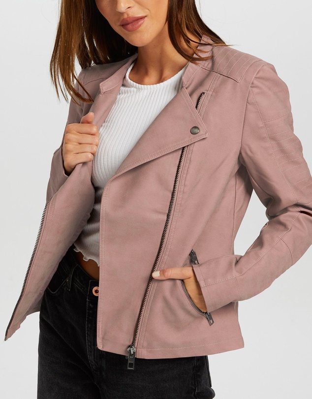 ONLY - Ava Faux Leather Biker Jacket