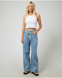 All About Eve - Gia High Rise Baggy Light Blue