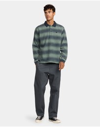 RVCA - Mens KSL Polo Long Sleeve Shirt