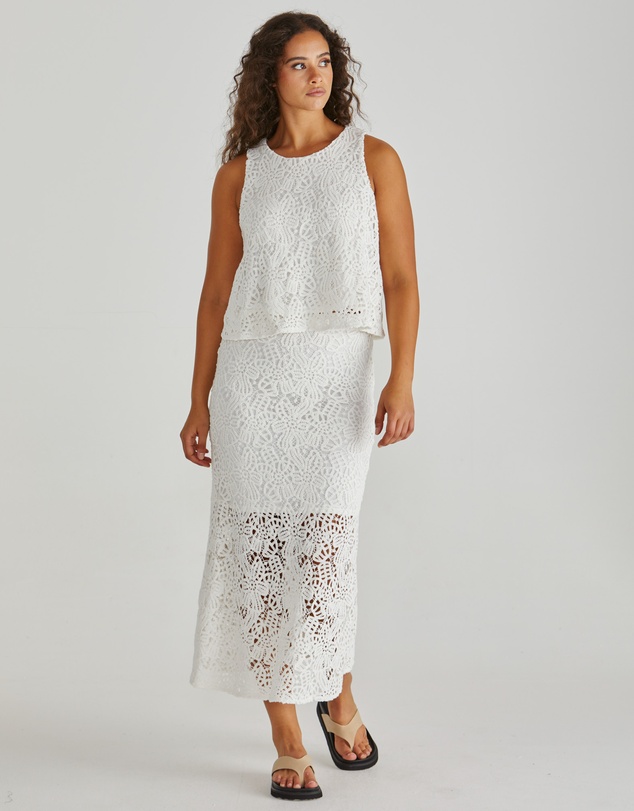 Sass - Kai Crochet Lace Tank