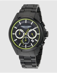 Aston Martin - HLC Chronograph Solar IP Black Stainless Steel Bracelet Watch