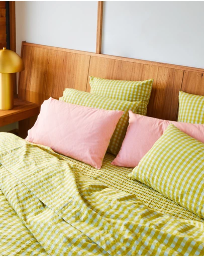 Mosey Me - Citrus Seersucker Flat Sheet