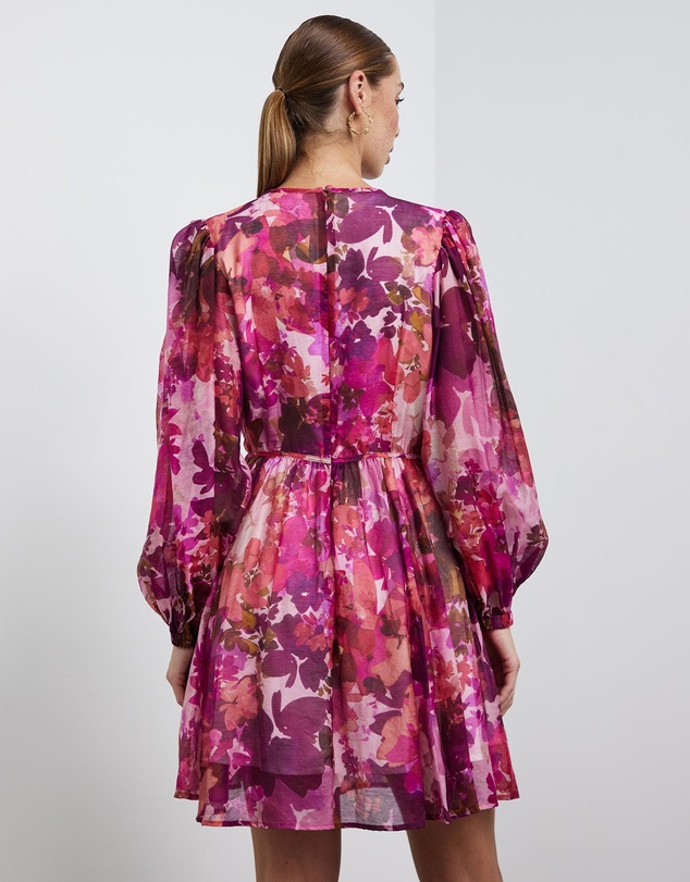 Sofia Irina - Mini Balloon Sleeve Dress
