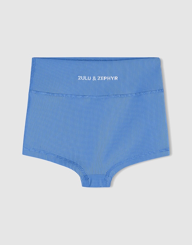 Zulu & Zephyr Mini - Mini Stripe Rib Boy Shorts - Kids