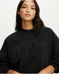 Cotton On Body Active - Fleece Graphic Crew Sweatshirt