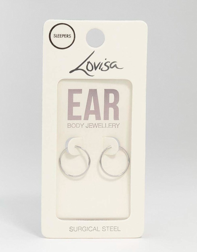 Lovisa - Surgical Steel Sleeper Earrings 14MM