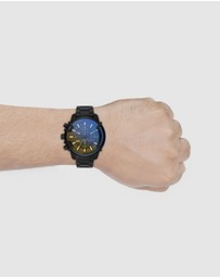 Diesel - Griffed Black Chronograph Watch