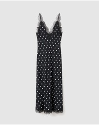 M.N.G - Polka Dot Dress With Lace Detail