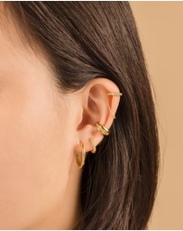 Wanderlust + Co - Classic Gold 17mm Hoop Earrings