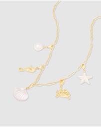 Wanderlust + Co - Keepsakes Pearl Gold Necklace