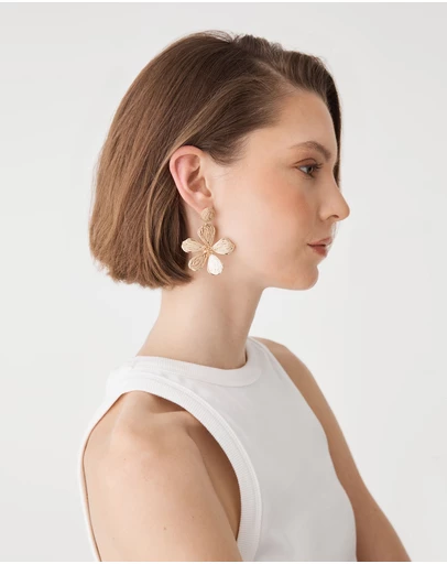 Forcast - Zaria Bloom Drop Earrings