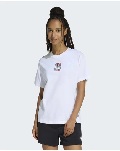 adidas Sportswear - MINI EMBROIDERY GRAPHIC T-SHIRT Womens