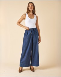 CAMIXA - Palazzo Denim Pants