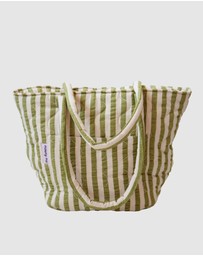 Mosey Me - Pistachio Seersucker Quilted Bag