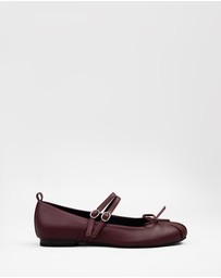 RAID - Idol mary jane ballet flats in burgundy
