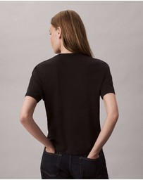 Calvin Klein - Supima Cotton Emblem Logo Graphic Classic T-Shirt
