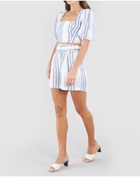 Amelius - Zanci Stripe Linen Short