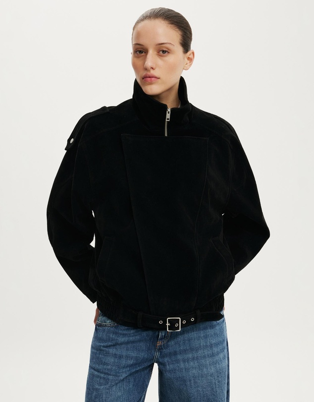 Cotton On - Cove Faux Suede Biker Jacket