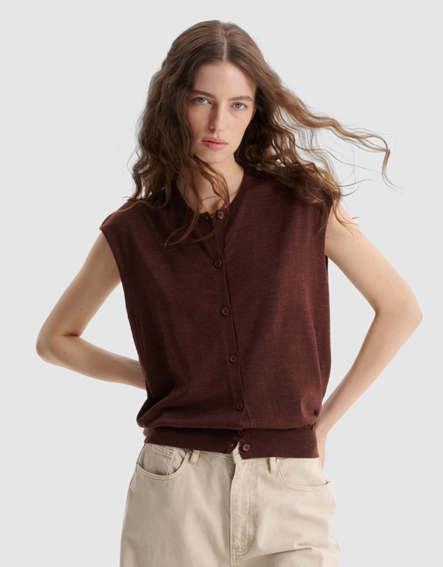 Morrison - River Knit Button Vest