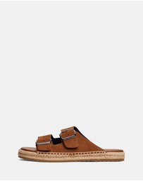 Tommy Hilfiger - Flex Jutte Hilfiger Suede Sandals - Men's