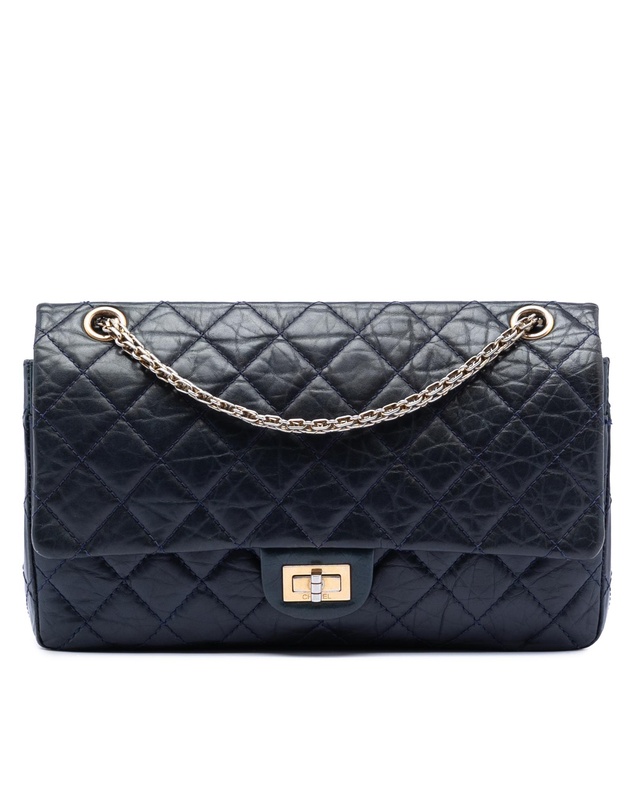 Pre-Loved by Azura Reborn - Pre-Loved Quilted Aged Calfskin Reissue 2.55 Double Flap 226