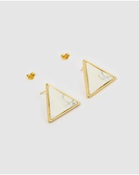 Miz Casa and Co - Geometric Triangle Earrings