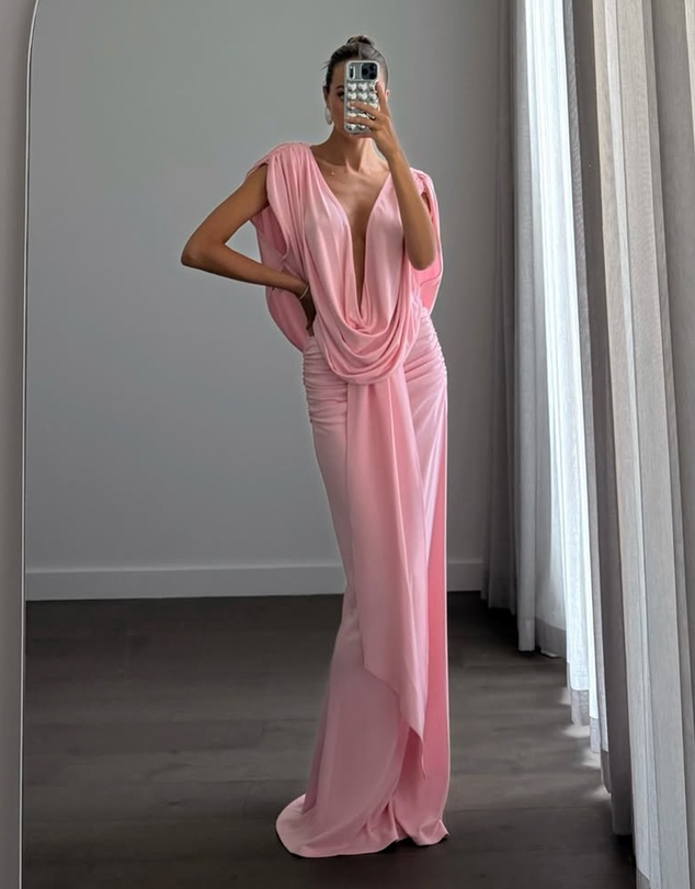 Suboo - Jasmine Cutout Draped Gown