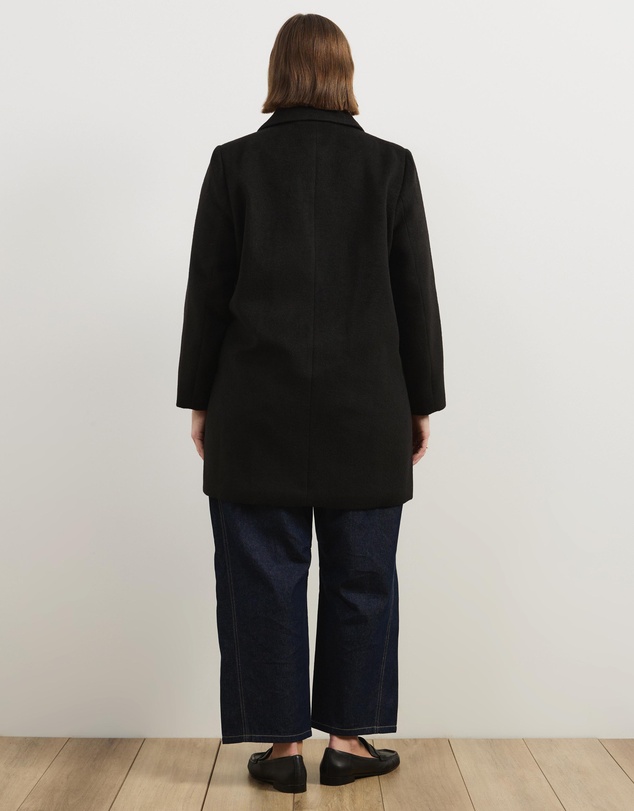 Atmos&Here Curvy - Romy Wool Blend Coat