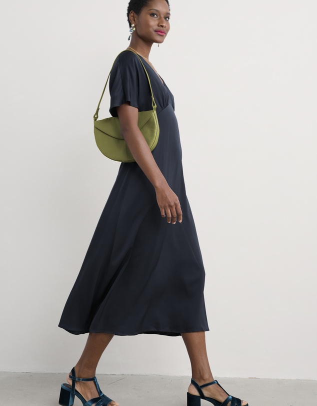 Seasalt - Seasalt Cornwall Navy Evenglow Satin Dress