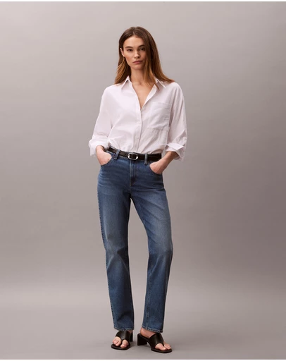 Calvin Klein Jeans - High Rise Straight Jeans