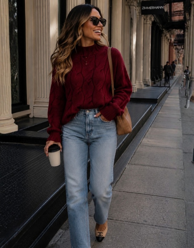 Esther & Co - Hadi Knit - Wine