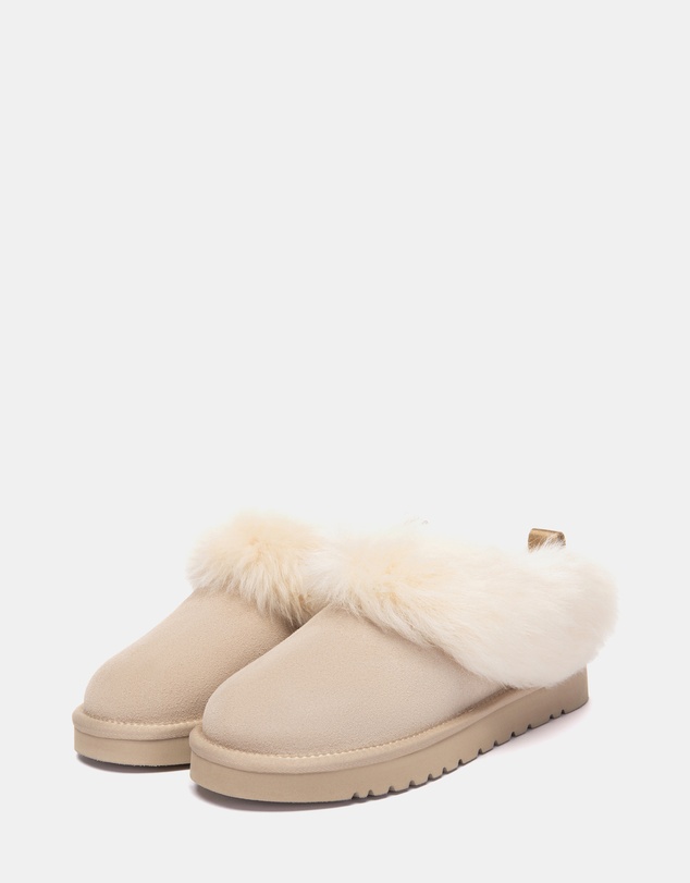 EVERAU - Australian Shepherd Ugg Mianee Cow Suede Upper House Shoes