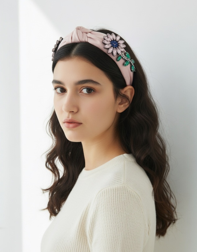 Mossée - Rynlee Wide Mixed Stone Headband
