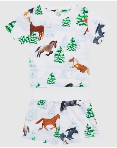 Sant And Abel - Kids Skydog Wild & Free Jersey Short PJ Set