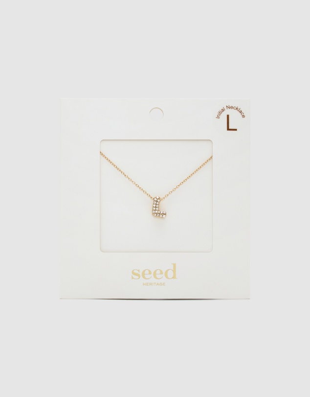 Seed Heritage - Initial Jewel Bubble Necklace