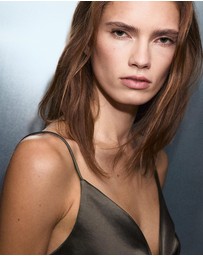 M.N.G - V-Neck Satin Dress