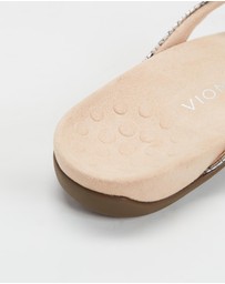 Vionic - Dillon Toe Post Sandal - Boa Metallic