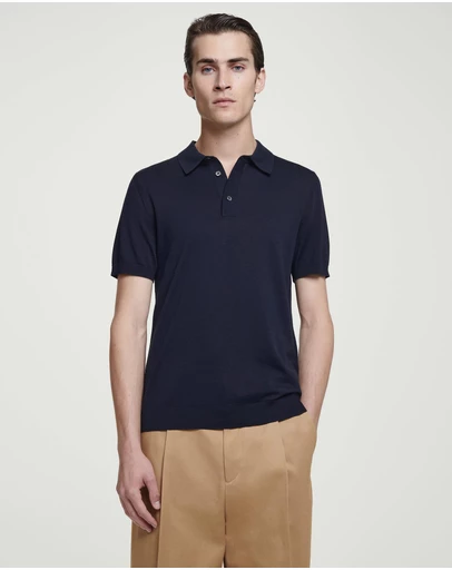 COS - Knitted Silk Polo Shirt